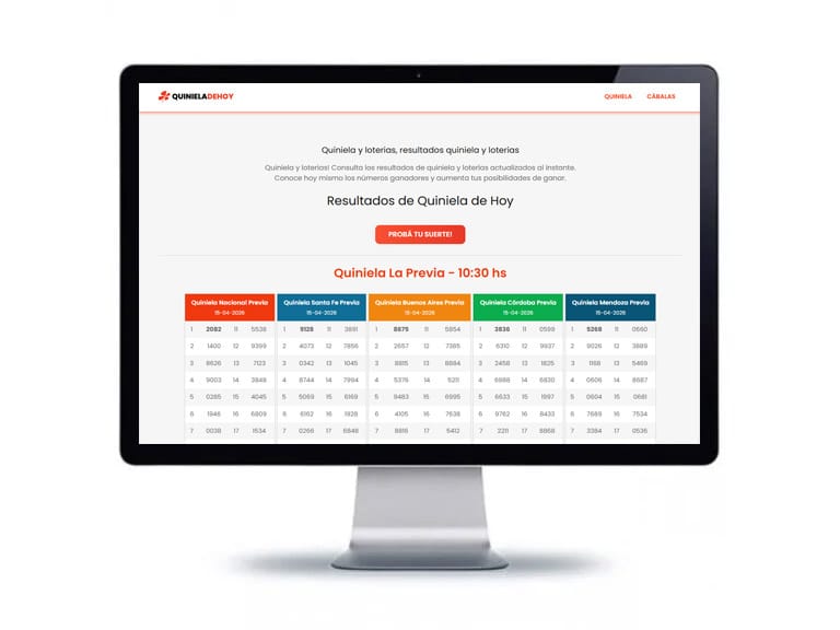 Quiniela de Hoy